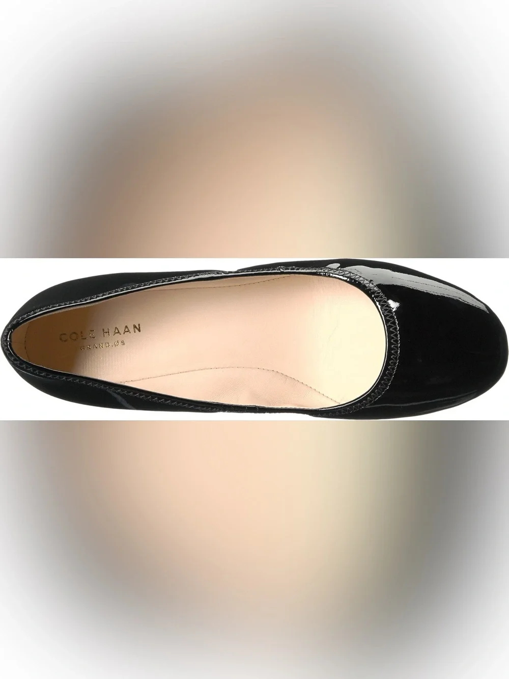 Cole Haan Womens Sadie Wedge Heels Size 6 Black Patent Leather Pointed Toe